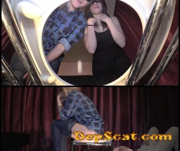 Jenny Gina and toilet slave PrincessNikki - Scatting Domination, Big pile, New scat [FullHD 1080p/757 MB]