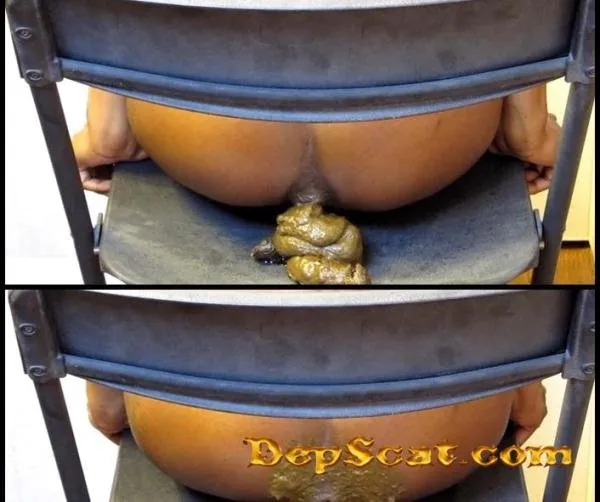 Nasty Poo on Black Chair CosmicScat - Toilet Slavery, Solo Scat, Scat [FullHD 1080p/436 MB] DepScat