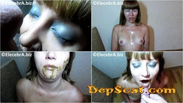 DEEP PUSH SHIT BRINGS TO VOMIT VIDEO 1 Melania - Poopping, Shitting, Big pile, Scat [FullHD 1080p/412 MB]