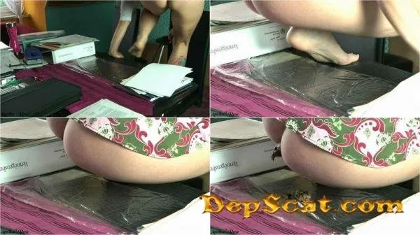 FACIAL CRAPPED ON THE TABLE ScatGoddess - Big Pile, Dirty, Scat Solo [FullHD 1080p/321 Mb]