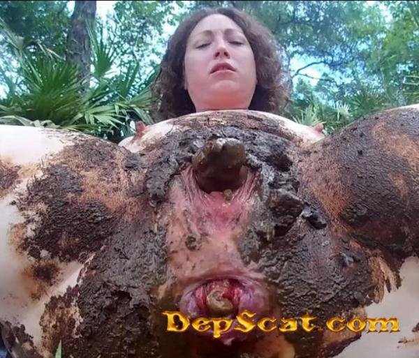 Outdoor Shit Packed Pussy - 1 PART ScatGoddess - Scat / Poop [FullHD 1080p/116 MB]