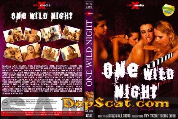 MFX-1280 One Wild Night Latifa, Karla, Bel, Diana, Leslie, Josie, Jade - Scat Lesbians / Vomit [DVDRip/700 MB]