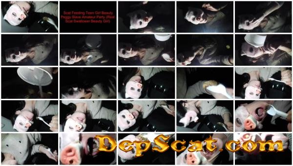 Extreme Scat Feeding Teen Girl Beauty Peggy Slave Amateur Party - Real Scat Swallower Beauty Girl Teens Real Feeding - Poop, Domination [FullHD 100p/776 MB]