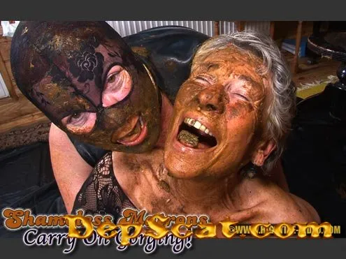 SHAMELESS MATRONS - CARRY ON GORGING! Angelina, Linda, Sunny, 3 males - Scatology, Blowjob, Mature [HD 720p/1.27 GB] DepScat