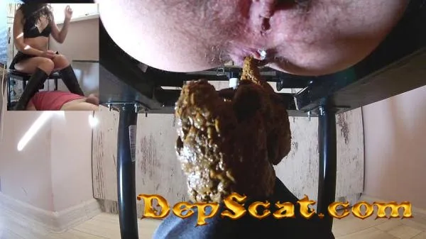 Big Shit and Cum in his mouth MistressAnna - Femdom, Scatting [FullHD 1080p/599 MB] DepScat
