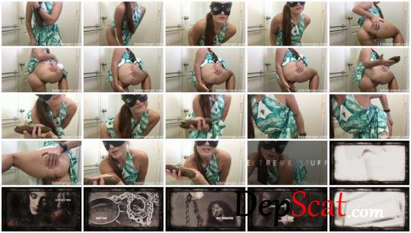 Pooping in CUTE dress into HAND BDSMangel - New scat, Solo [FullHD 1080p/260 MB]