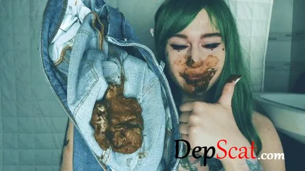 FREAKY scat panty pooping play DirtyBetty - Extreme, Solo, Teen [FullHD 1080p/838 MB]