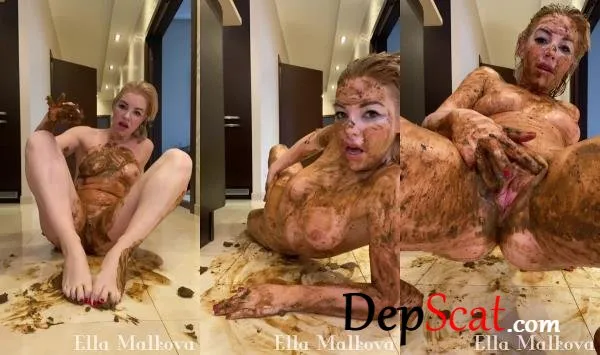 Ultimate Smearing + Pee and Poop Directly on Face Scat Ella - Shit, Masturbating [UltraHD 2K/642 MB] DepScat