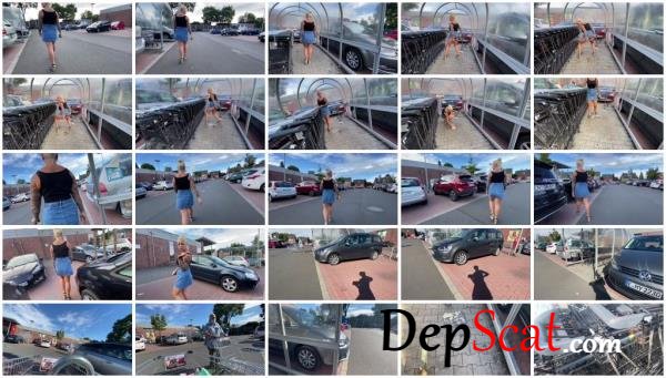 Mega Public in the shopping carts shit and filthy horny Devil Sophie - Shitting Girls, Milf, Solo [UltraHD 4K/242 MB]