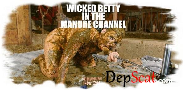Wicked Betty in the manure channel Betty - Shit Cowshed, Dildo [HD 720p/642 MB]