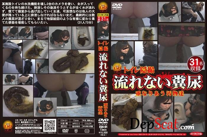 Spycam pooping. Broken over flooded toilet. (スカトロ,Scatting,Copro) E54-01 [SD/849 MB]