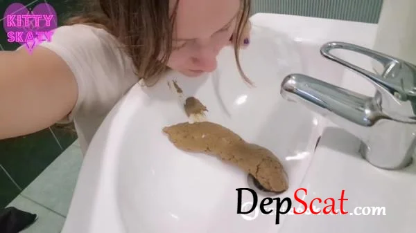 Desperate Sink Log in Hotel Solo - Defecation, Amateur [HD 720p/73.1 MB]