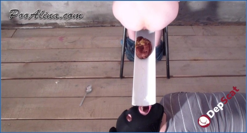 PooAlina in HD: Scat and Toilet Slavery Fetish Video