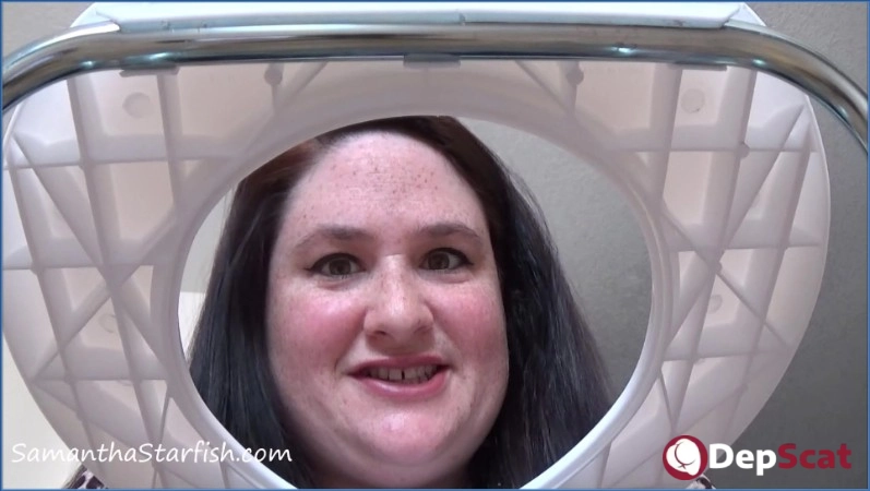 Samantha Starfish owns it in a filthy BBW scat vid, HD