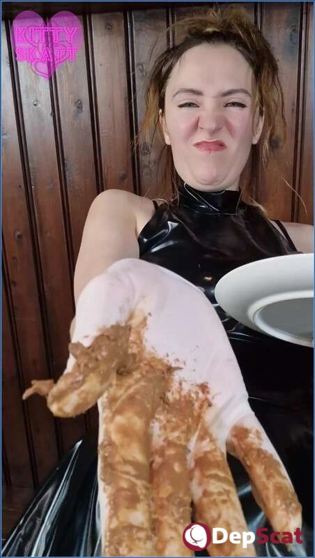 Download POV Spit Shit Feed Femdom in Latex - Scat, Piss - FullHD 1080p (1.28 GB) from DepScat