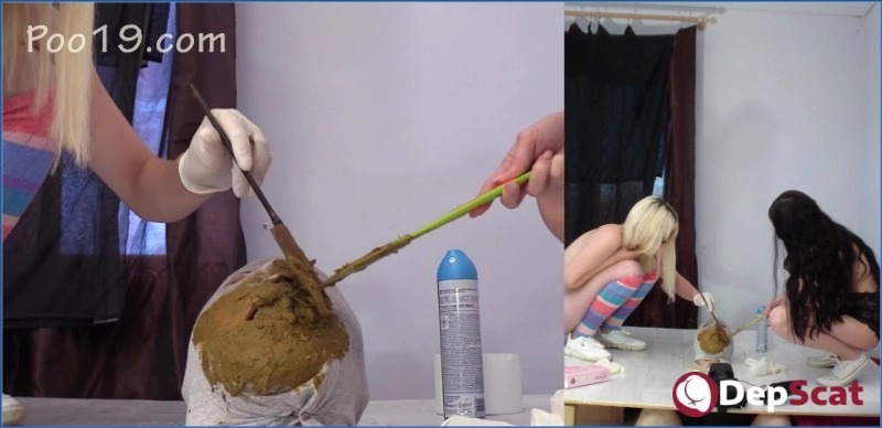 Russian & Ukrainian Star - Gourmet Feeding & Two Massive Heaps - Scat XXX - FullHD 1080p | DepScat