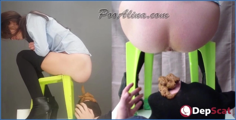 PooAlina - Stupid Slaves: Alina Dominates Toilet Slave with Scat XXX - HD 720p
