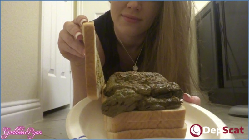 Download Goddess Ryan- Black Dress Scat Sandwich- Scat, Farting- FullHD 1080p DepScat.com
