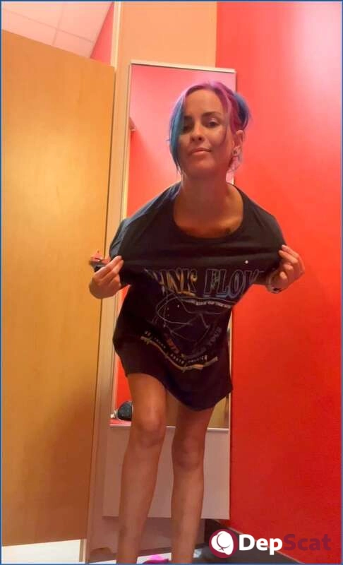 LilbuttLex and SluttyLittleLex's Dominant Changing Room Scat Play FullHD 1080p