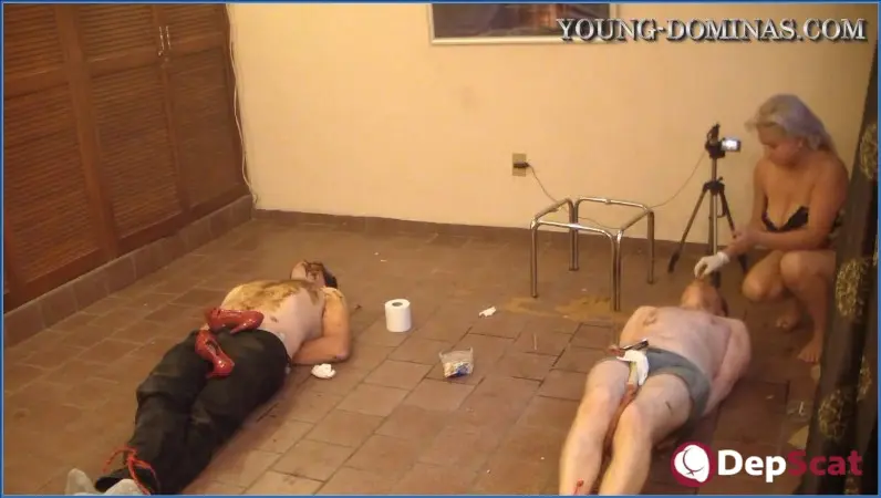 Download Scat Porn: Stupid Slaves in Double Slave Part 7, Femdom Shit Eating and Dirty Talk DepScat.com