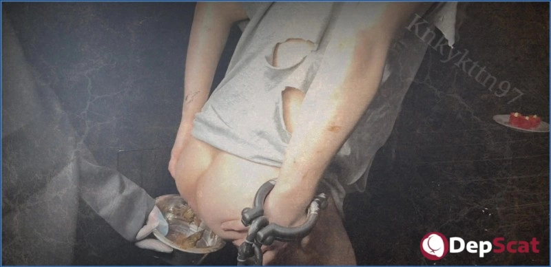 KnkyKttn97 - Caged and Hungry - Scat, Femdom - FullHD 1080p