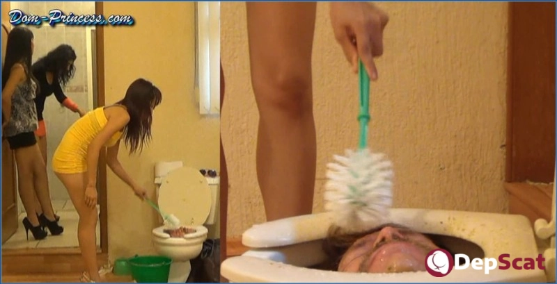 Valery in Human Toilet Bowl Part 2 – Scat Femdom Fetish HD 720p
