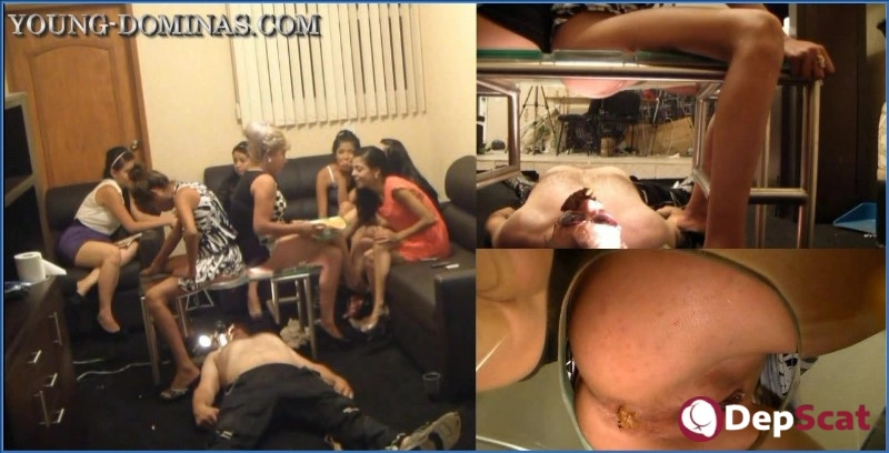 Download Stupid Slaves - 2 Buttholes over 1 Toilet face HD 720p Scat from DepScat