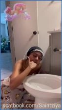 Download Scat Morning After Hangover with Saint Ziya in a Kaviar Toilet show DepScat.com